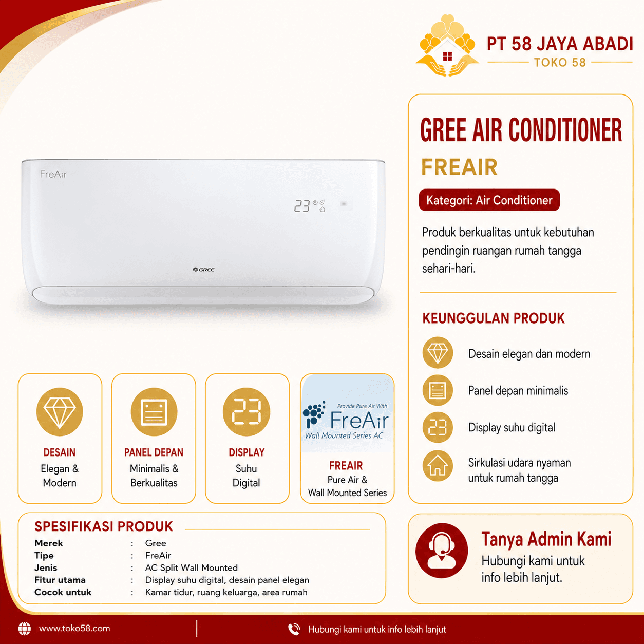 Foto GREE Air Conditioner FreAir