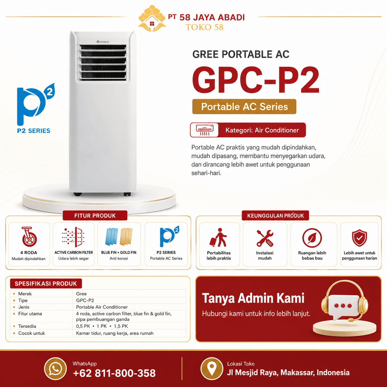 Foto GREE Portable AC GPC-P2